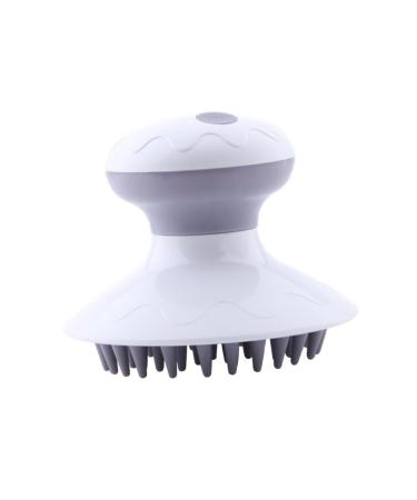 Beaupretty head massage device electrical scalp massage scalp massage orange electrical massage devices head massage clerk stress relaxing massage comb waterproof instrument white
