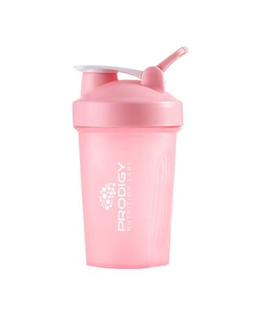 Prodigy Nutrition Labs Premium Pink Shaker Bottle Perfect for Protein Shakes and Pre Workout -14 Ounce (Pink)