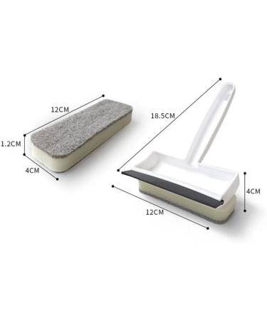 Double-Sided Window Washing Brush Multi-Function Glass Wiper Scraper Brush Removable Sponge Brush Head Kitchen Cleaning Brush - Buy Online on GoSupps.com
