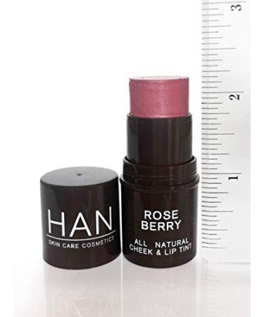 HAN Skincare Cosmetics All Natural 3-in-1 Multistick | Rose Berry Shade | 0.20 oz - Buy Online on GoSupps.com