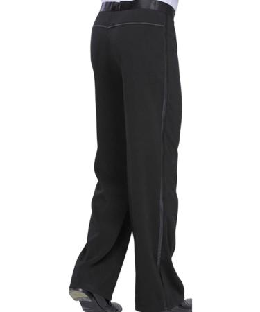 BOZEVON Men's Classic Black Latin Dance Costumes | Performance Dancing Shirt & Pants | Jazz Outfits Trousers M - International Shipping Available - Buy Online on GoSupps.com