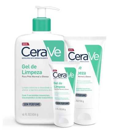 CeraVe Foaming Facial Cleanser 3 fl oz - Hydrating & Gentle Cleanser for All Skin Types - Buy Online on GoSupps.com