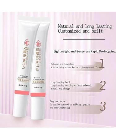 2PCS Double Eyelid Styling Cream Double Eyelids Modeling Cream Waterproof Double-fold Eyelids Cream Long Lasting Invisible Double Eyelid Shaping Styling Cream - Buy Online on GoSupps.com