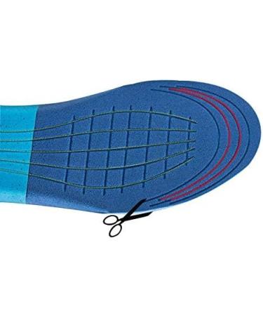 2 Pair Memory Foam Insoles - Comfortable Sports Cushioning for Men & Women | Breathable Soft & Elastic | Size 40-45 (295mm - Buy Online on GoSupps.com