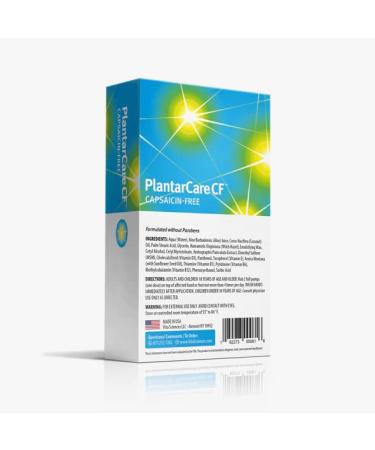 PlantarCare CF: Fast Acting Cream for Plantar Area | Soothes Bottom of Foot | Capsaicin-Free Formula - Buy Online on GoSupps.com