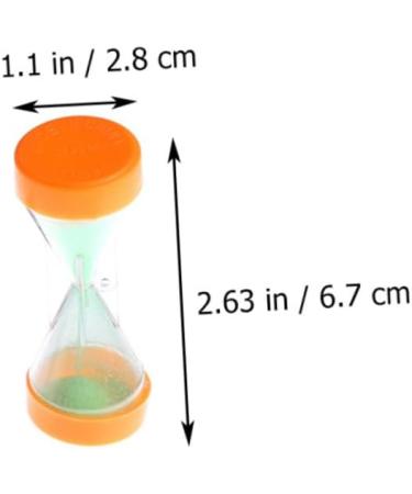 Bestonzon 120 PTH Mini Sand Clock - Miniature Hourglass Countdown Timer for Kitchen Office & School - 6 Colorful Pieces (6.7x2.8cm) - Buy Online on GoSupps.com