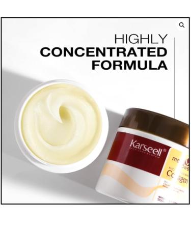 Collagen Hair Mask with Argan Oil | Deep Repair & Nourishment for All Hair Types - 16.90 oz (500ml - Buy Online on GoSupps.com