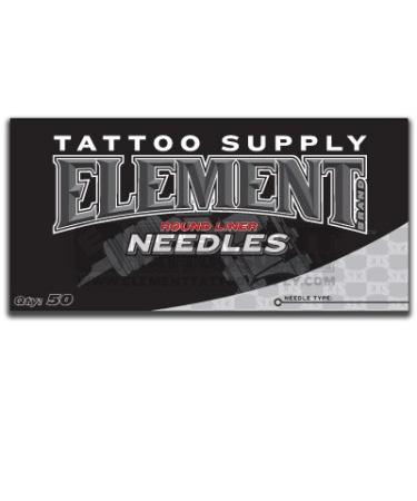 Element Tattoo Supply 9RL Tattoo Needle Round Liner Box-50