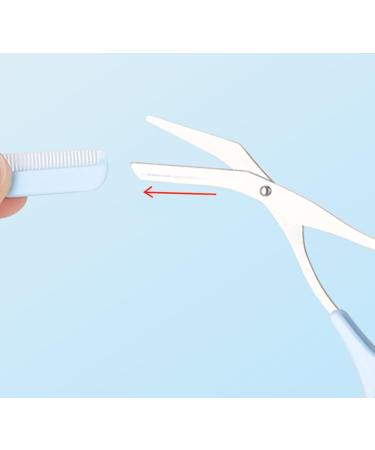 Professional Eyebrow Trimmer Scissors Eyebrow Shear Scissors with Mini Comb and Non Slip Finger Grips All-in-One Shaper Epilator Hair Remover Eyebrow Shaving Scissors Cutter Remover Shaper(Green) - Buy Online on GoSupps.com