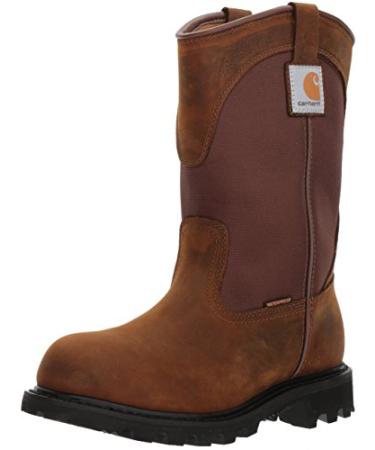Carhartt Women's CWP1150 Work Boot 11 Bison Brown Oil Tan