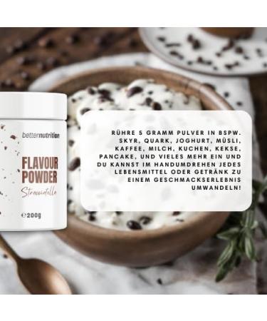 Buy Taste Powder - Vegan Calorie-Reduced Flavor Powder | Premium 200g Stracciatella - Better Nutrition - Buy Online on GoSupps.com