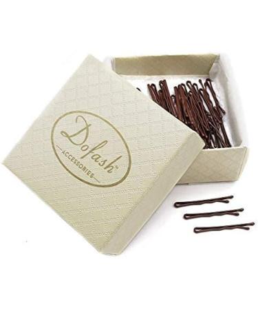 Dofash Bobby Pins Hair Pins Steel Hair Clips 3.5 cm / 1.38 Inch Hair Accessories Metal Pins for Women (Brown) - Buy Online on GoSupps.com
