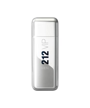 Carolina Herrera 212 VIP Men EDT Spray - Notes of Caviar Lime Ginger and Tonka Bean for a Fresh Woody Scent Fresh Mint 3.4 Fl Oz (Pack of 1)