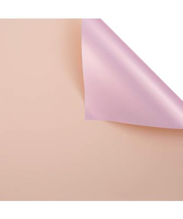 Bbj Wraps Flower Packaging Paper Bouquet Korean Rose Gold Double Sided Flower Wrapping Paper Florist Supplies, 20 Sheets of 23.6 x 23.6 inch (Pink)