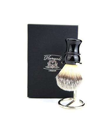 Men's shaving brush lightweight synthetic hair with brush holder
