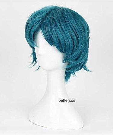 Chroma Sailor Moon Ami Mizuno Cosplay Wig - Short Cyan Blue Heat-Resistant Synthetic Hair + Wig Cap - Buy Online on GoSupps.com