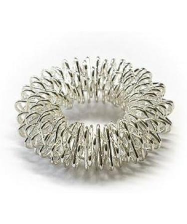 Buy Chi Enterprise Premium Massage Ring - Anti-Stress Acupressure Ring for Anxiety Relief | Silver Large | International Shipping Available - Buy Online on GoSupps.com