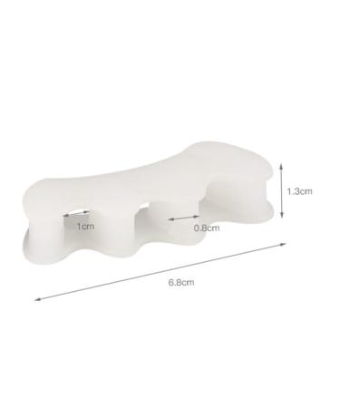 FRCOLOR Gel Foot Separator for Hallux Relief | Bunion Sleeves Spacers & Cushions - Medium White - Buy Online on GoSupps.com