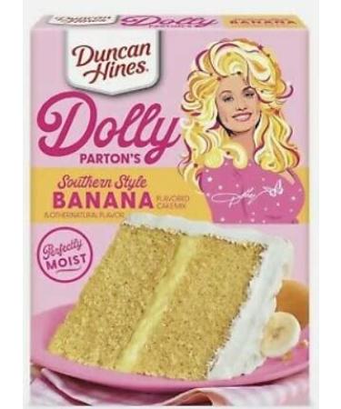 Duncan Hines Dolly Parton Banana Cake Bundle - 2 Cake Mixes, 2 Buttercream Frostings, Silicone Spatula - Buy Online on GoSupps.com