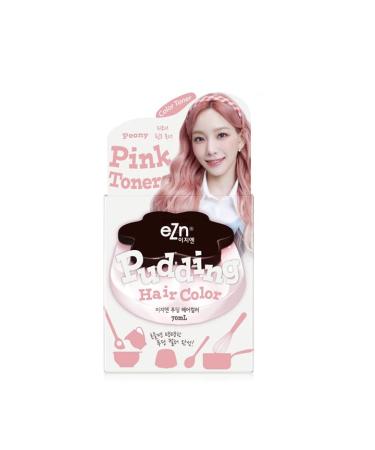 eZn Pudding Taeyeon Hair Dye Ammonia Free Semi-Permanent Self Hair Dye DIY Kit included contain Keratin Made in Korea Beauty (Pink Toner)