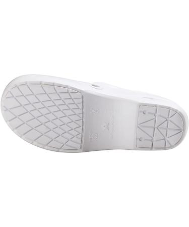 Anywear Guardian Angel Nursing Shoes Clogs | Antimicrobial Slip Resistant Shoes for Healthcare & Food Service | White, Size 10 - Buy Online on GoSupps.com