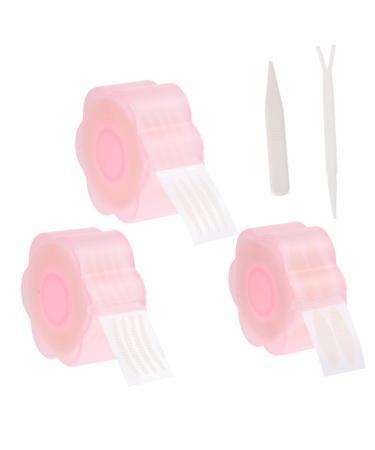 FRCOLOR 9 Rolls Double Eyelid Sticker Invisible Tape Instant Eyelid Tape Eyelid Tape Fiber Transfer Belt 5x5x2.5cmx3pcs Pinkx3pcs - Buy Online on GoSupps.com