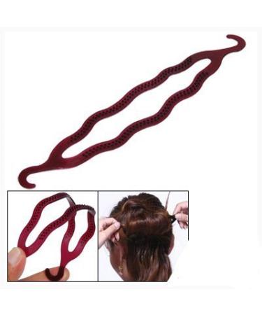 Magic Bun Hair Styling Twist Braid Tool Care Clip Black by Boolavard TM