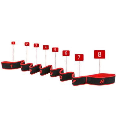 Xingmo Kids Stretch Band with Multi Loops | Yoga Exercise Trainer Bands - Red - Buy Online on GoSupps.com