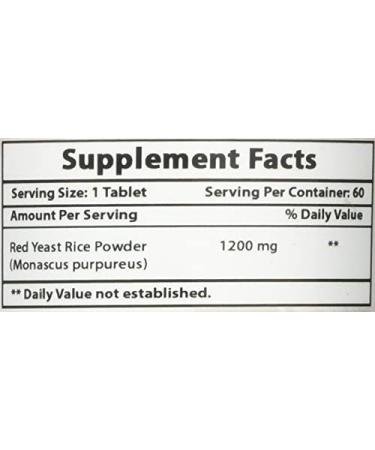 Best Naturals Red Yeast Rice 1200mg 60 Tablets - Citrinin Free for Heart Health - Buy Online on GoSupps.com