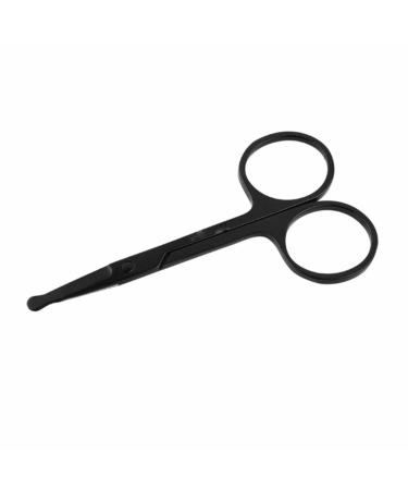 OUSIKA Nose Hair Trimmer Stainless Steel Small Scissors Nose Eyebrow Eyelash Trimmer Round Manual Nose Hair Trimming Tool Trimmers
