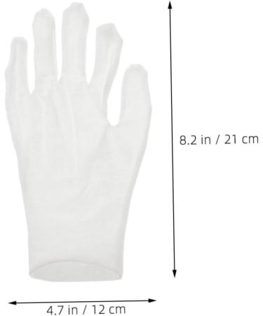 FRCOLOR 12 Pairs Moisturizing Gloves Work Gloves White Cotton Gloves for Dry Hands Working Cotton Gloves Cotton Gloves for Working White Cotton Gloves for Adult Cotton Gloves for Women - Buy Online on GoSupps.com