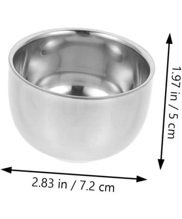 Shop Minkissy Round Metal Razor Cup Bowl for Wet Shaving - Portable Ceramic Shaving Soap Cup for Men - Buy Online on GoSupps.com