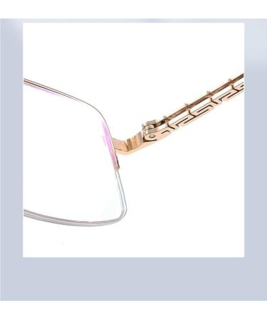 Parwana Half Frame Reading Glasses +300 | Anti-Blue Light Computer Readers for Men & Women | Flat Light Mirror | Reduce Eye Strain - Buy Online on GoSupps.com