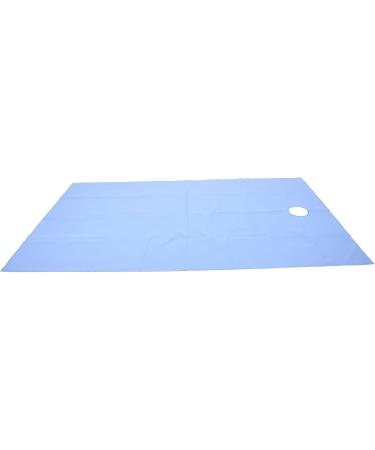 Verdant Touch Waterproof Bed Sheet - Skin-Friendly Beauty Salon & Spa Cover with Facial Atemhole - Breathable Blue Massage Bed Sheet - Buy Online on GoSupps.com