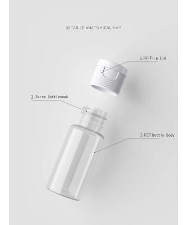 12Pcs 15ml Clear Plastic Empty Travel Bottles Container with Flip Cap Refillable Toiletry Bottles Containers Cosmetic Sample Bottles for Shampoo Body Wash Lotion Essential Oil 15ml/0.5oz - Buy Online on GoSupps.com