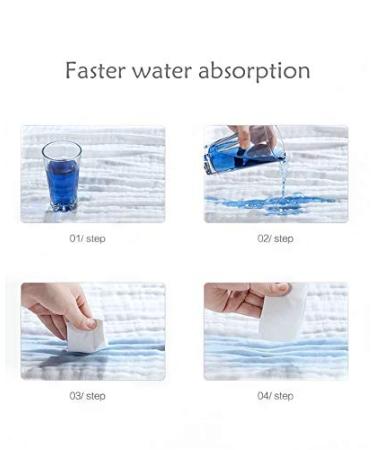 FOOK FISH Muslin Baby Towel 2 Pack - Super Soft 6 Layer Cotton Infant Bath Towel for Newborns - 40 x 40inches, White - Buy Online on GoSupps.com