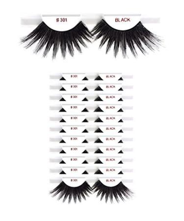 12 packs 301 Christina 100% Human Hair Fake Eyelashes