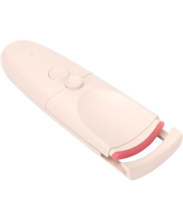 Heated Eyelash Curler USB Chargeable Portable Lasting Salon Home Apricot with 2 Gears Temperature Control - Buy Online on GoSupps.com