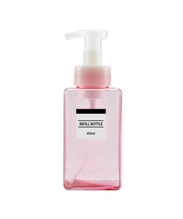 Greenland 250ml / 450 ml foam bottle press facial wash shampoo mousse foam bottle plastic bottle cosmetic bottle Transparent pink 450 ml transparent pink