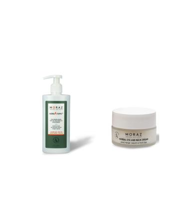 MORAZ Herbal Eye Wrinkle Cream & Joint and Muscle Herbal Massage Ointment Bundle is Designed to Reduce Wrinkles & Dark Circles. Skin Rash Cream is Designed to Soothe Calm and Reduce The Symptoms of