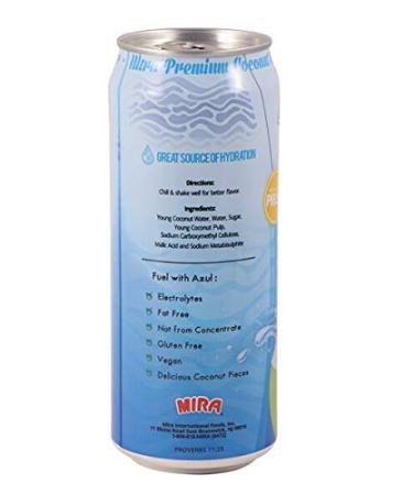 Azul Coconut Water - Hydrating Electrolyte Drink | Gluten Free | 16.5 Oz per can (Pack Of 12) | Smart Coffee and Soda Alternative - Buy Online on GoSupps.com