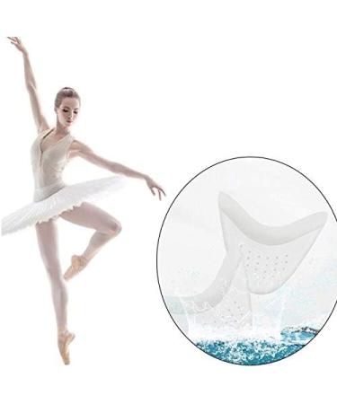 Silicone Ballet Pointe Toe Pads - 3 Pairs | Toe Cap Protector for High Heels & Ballet Shoes | Breathable White Toe Cushion Pads - Buy Online on GoSupps.com