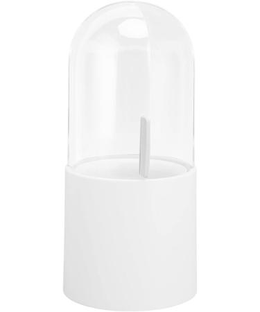 Verdant Touch Makeup Brush Holder with Pearls Clear Lid Waterproof Dustproof Side Opening Bathroom Storage Bin White - Buy Online on GoSupps.com