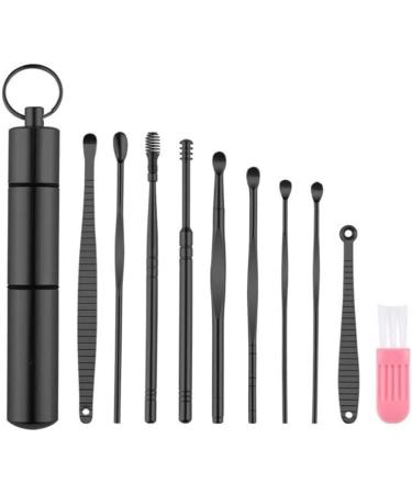 10-Piece Ear Pick Cleansing Tool Set with Storage Box - Earwax Removal Kit with Cleaning Brush - Buy Online on GoSupps.com