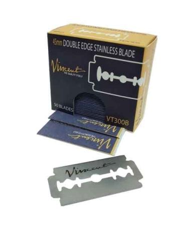Vincent 45 mm Double Edge Stainless Blade (50 Blades per Pack)
