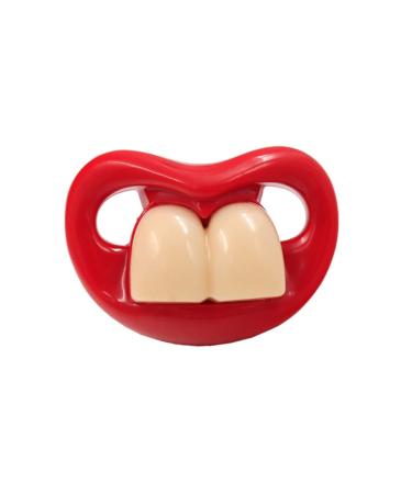 Dummy Pacifier Baby Pacifier Funny Dummy with Mouth Two Front Teeth Prank Silicon Newborn Soher Toy Baby Soother
