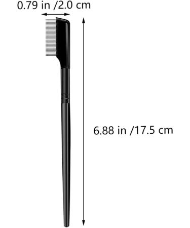 LALAFINA Combs Separator Comb Brow Needle for Eyelashes Metal Brush Define Brushes Stainless Steel Grooming Stain Tool Women Makeup with Applicator Teeth Tools Separation Mascara Curler 14X2X0.5CM Black - Buy Online on GoSupps.com