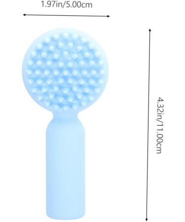 DRESSOOS Silicone Face Brush Silicone Facial Scrubber Exfoliating Face Scrubber Face Scrub Brush Face Exfoliator Face Exfoliating Brush Face Washing Brush Skincare Brush Silicone Scrubber 11x5cm Sky-blue - Buy Online on GoSupps.com