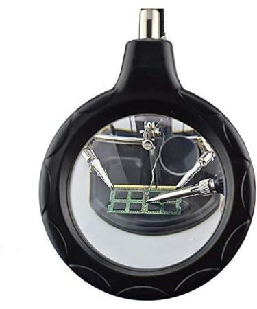 Magnifiers 2.5X/4X 16 SMD LEDs Magnifier Soldering Helping Hand Desktop Magnifying Glass Welding Repair Auxiliary Tool - Buy Online on GoSupps.com