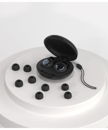 High-Quality Ear Plugs for Focus - 30dB Noise Reduction for Concerts Sleeping & Travel | 8 Comfortable Ear Tips (XS S M L) - Black Medium - Buy Online on GoSupps.com